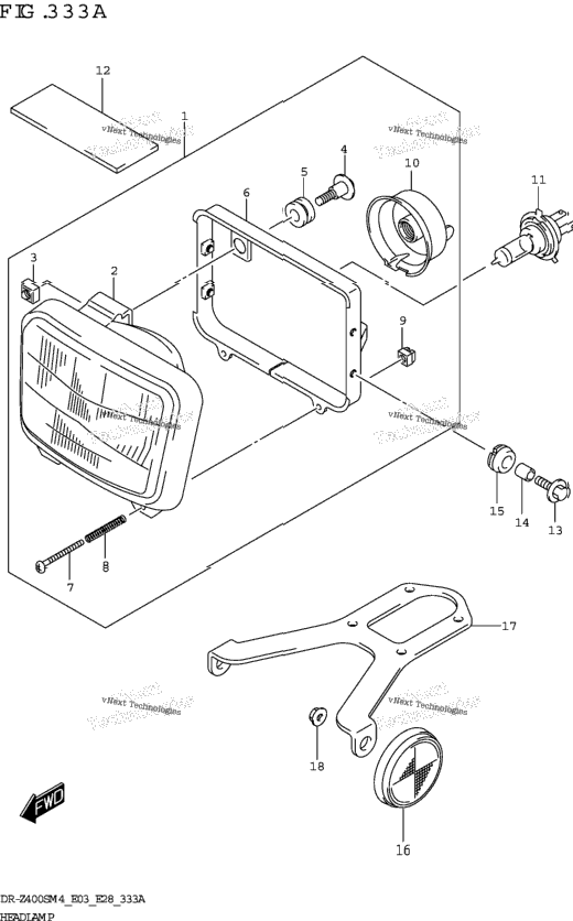 Headlamp (Dr-Z400s)