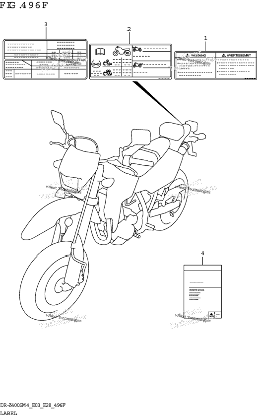 Label (Dr-Z400sm:E28)