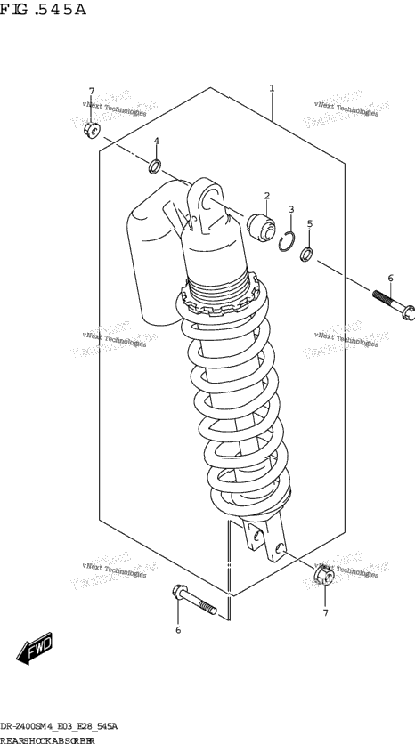 Rear Shock Absorber (Dr-Z400s)
