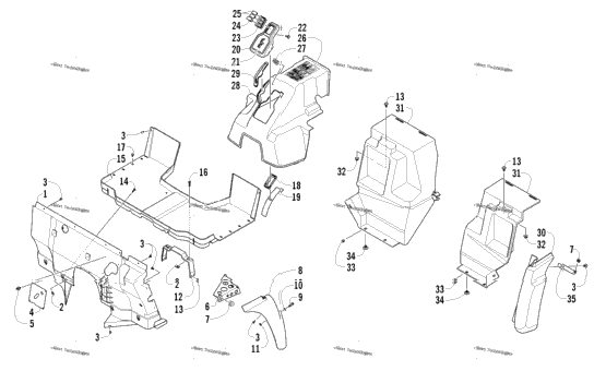 Console And Floor Panel Assembly