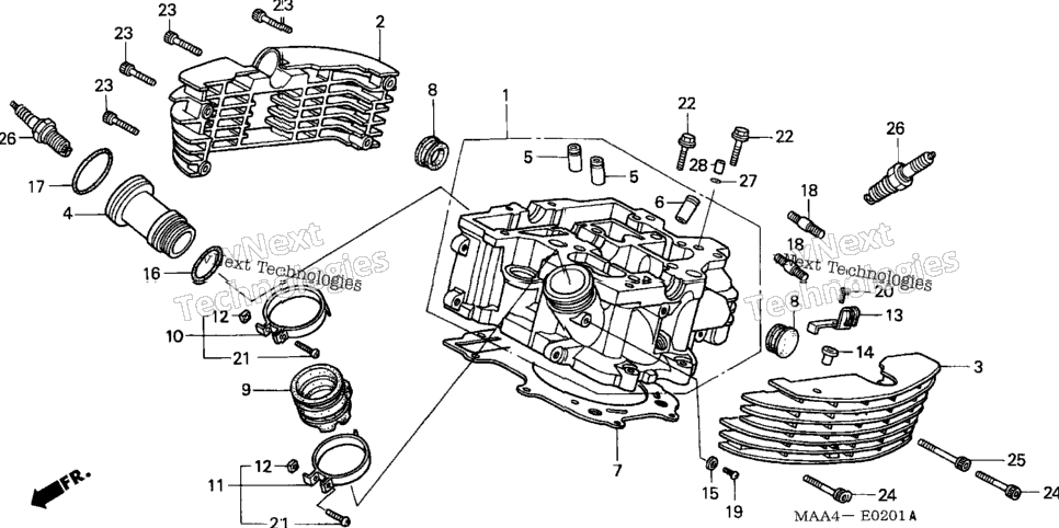 Cylinder Head (Rr.)