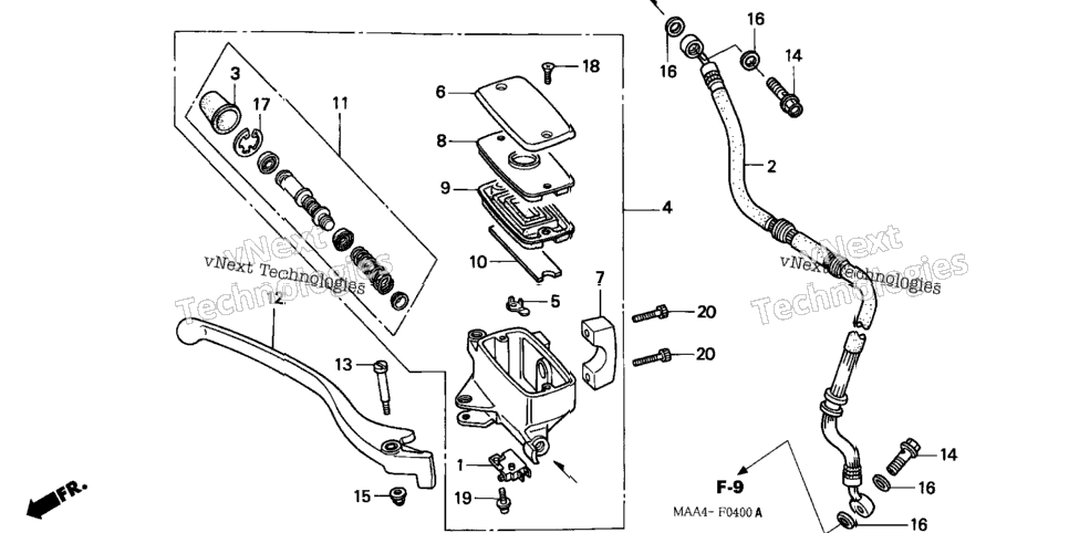 Front Brake Master Cylinder