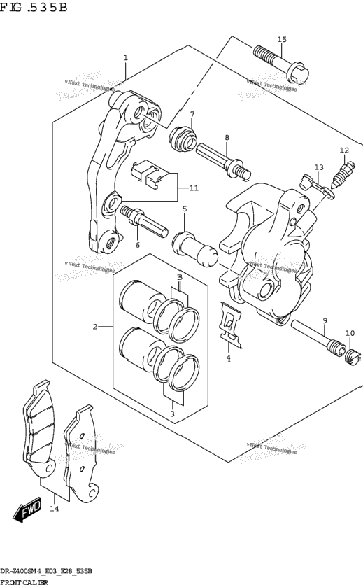 Front Caliper (Dr-Z400sm)