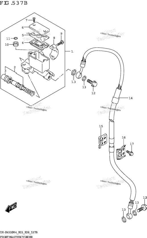 Front Master Cylinder (Dr-Z400sm)