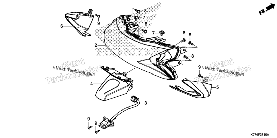 Rear Combination Light @License Light