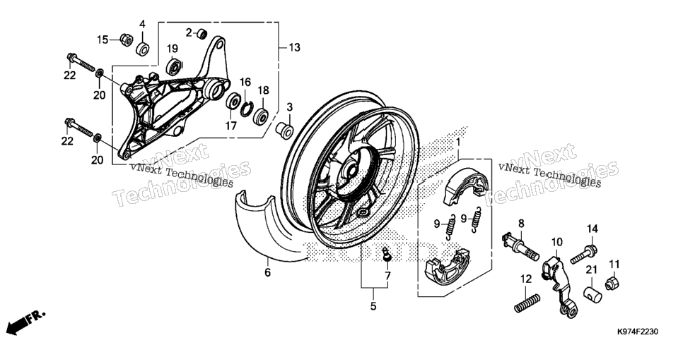 Rear Wheel@Swingarm