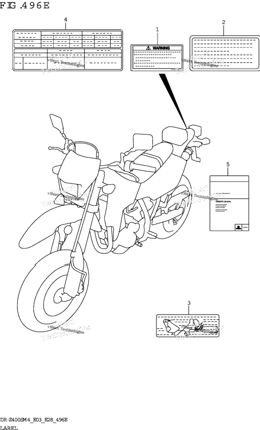 Label (Dr-Z400sm:E33)