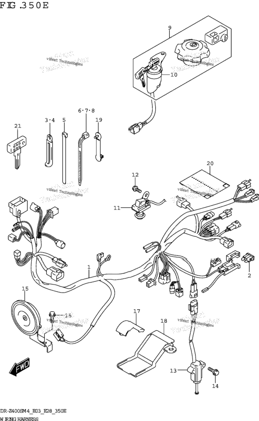 Wiring Harness (Dr-Z400sm:E33)