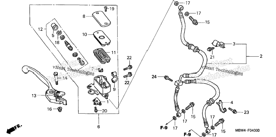 Front Brake Master Cylinder