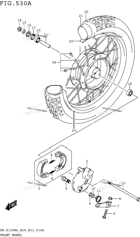 Front Wheel (Dr-Z125)