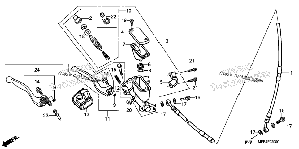 Front Brake Master Cylinder