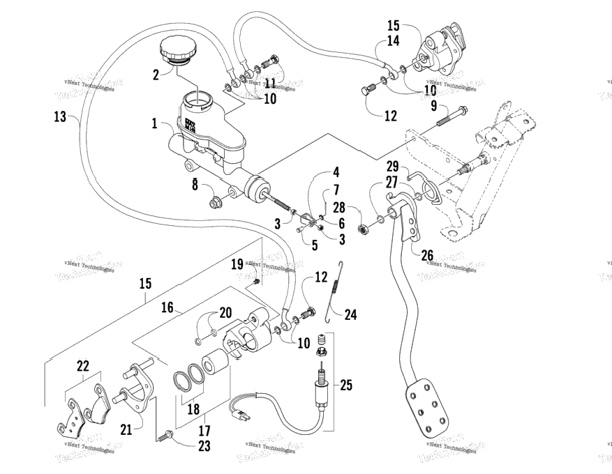 Hydraulic Brake Assembly