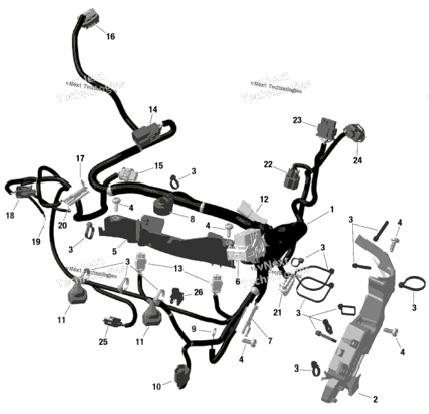 Rotax - Engine Harness And Electronic Module