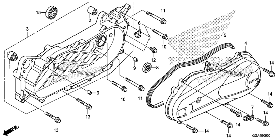 Swingarm@Left Side Cover