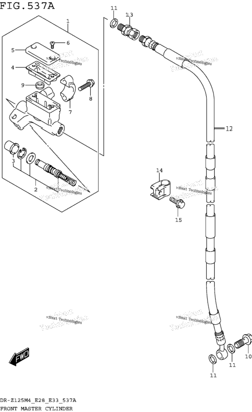 Front Master Cylinder (Dr-Z125l)