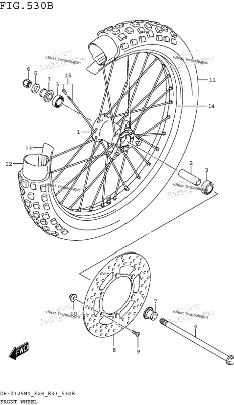 Front Wheel (Dr-Z125l)