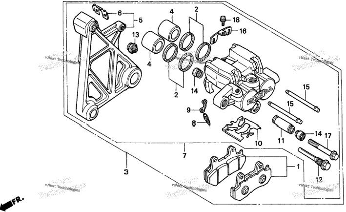 Rear Brake Caliper