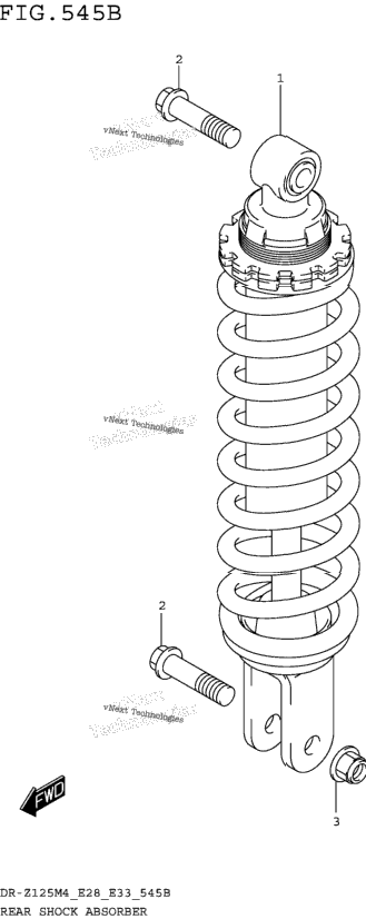 Rear Shock Absorber (Dr-Z125l)