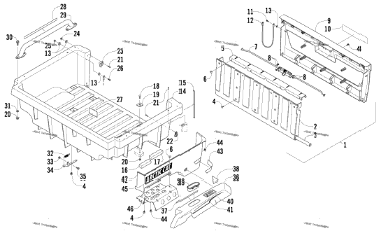 Cargo Box And Tailgate Assembly