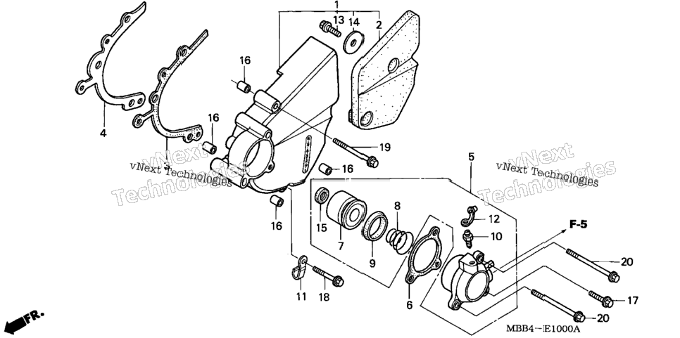 Left Crankcase Cover @Water Pump
