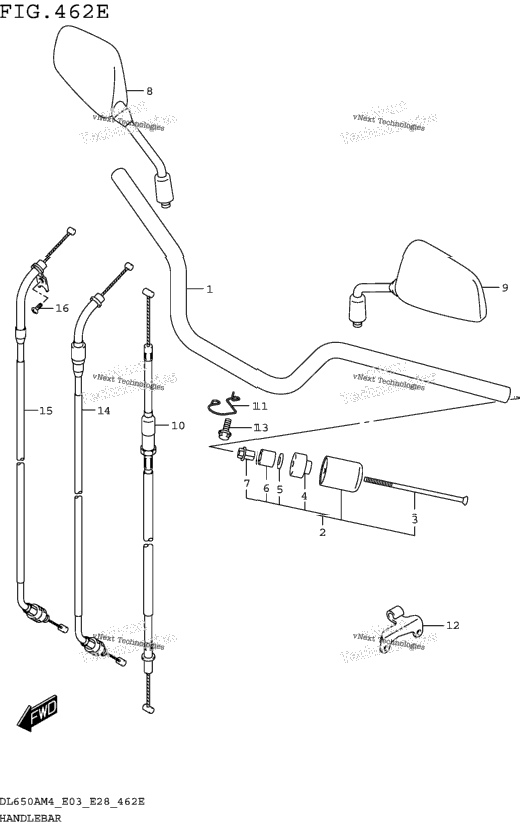 Handlebar (Dl650xam4 E28)
