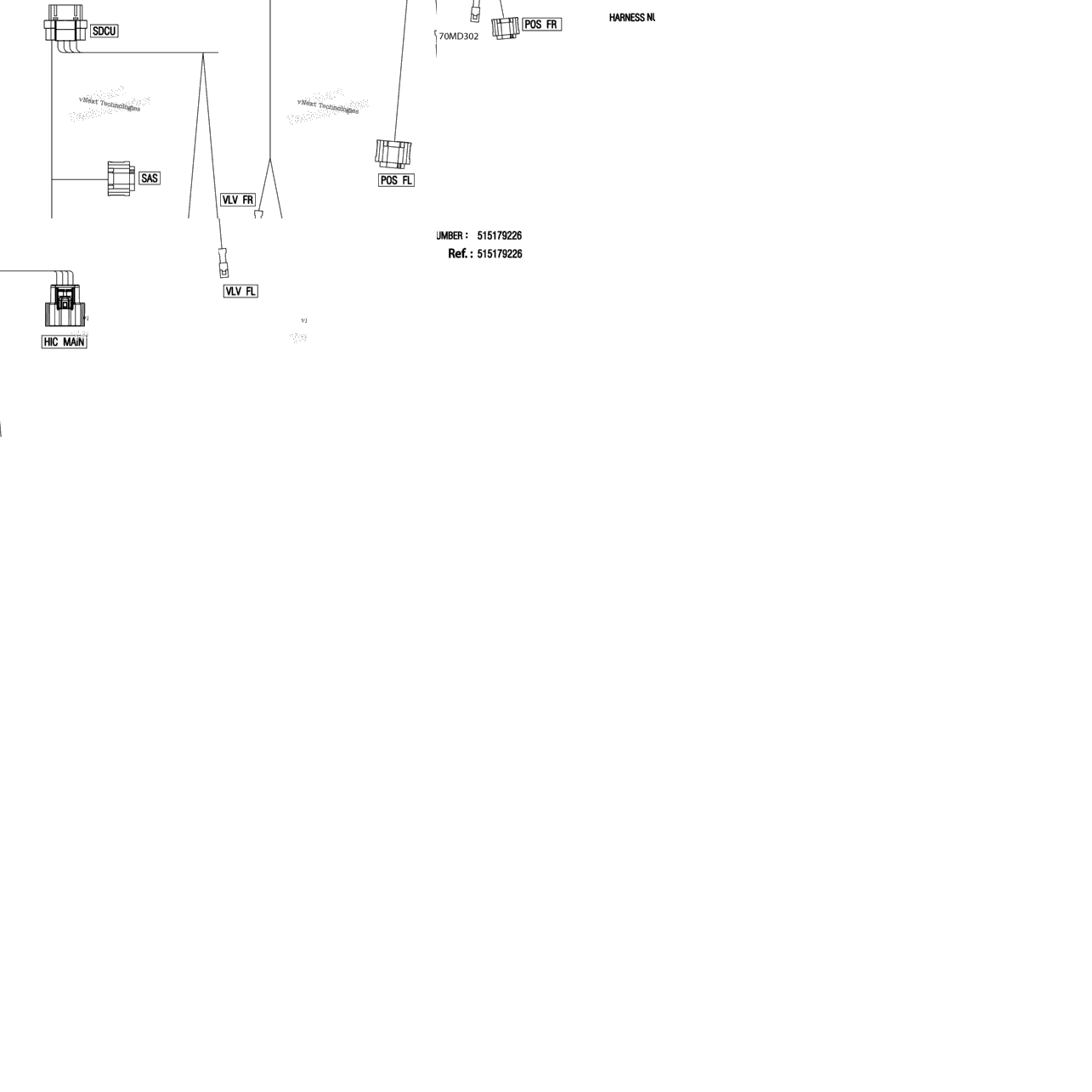 Electric - Suspension Wiring Harness - 515179226