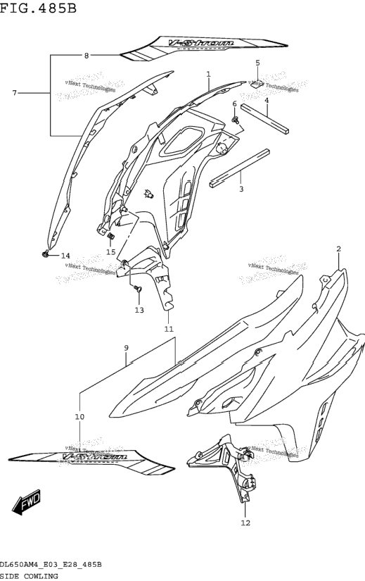 Side Cowling (Dl650am4 E28)