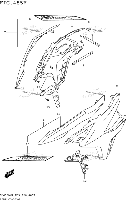 Side Cowling (Dl650xam4 E33)