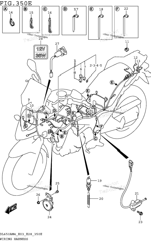 Wiring Harness (Dl650xam4 E28)