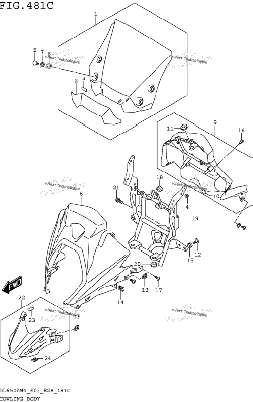Cowling Body (Dl650am4 E33)