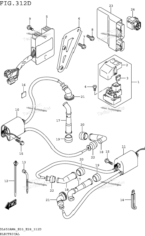 Electrical (Dl650xam4 E03)