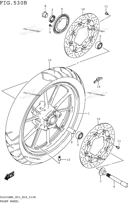 Front Wheel (Dl650am4 E28)