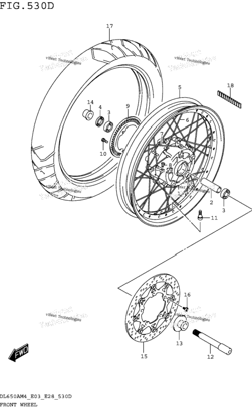 Front Wheel (Dl650xam4 E03)