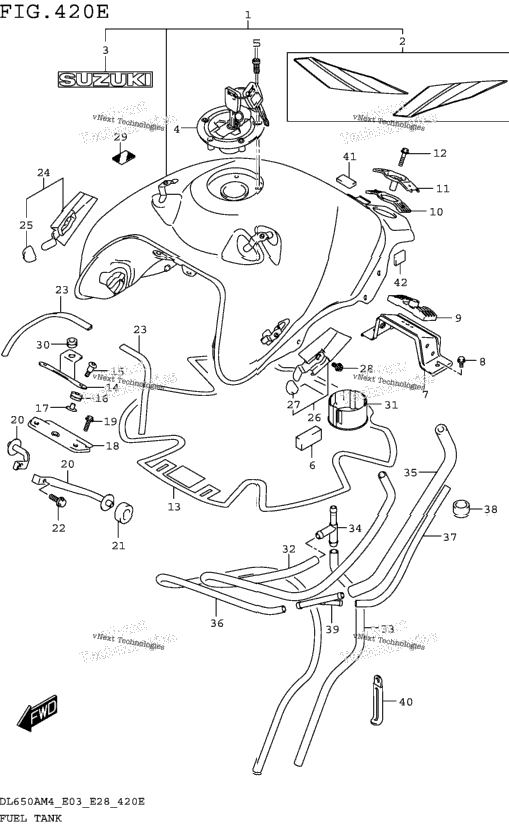 Fuel Tank (Dl650xam4 E28)