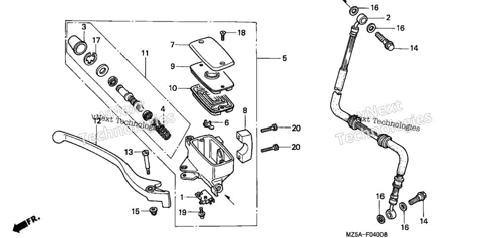 Front Brake Master Cylinder