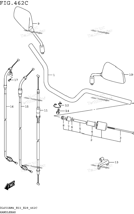 Handlebar (Dl650am4 E33)