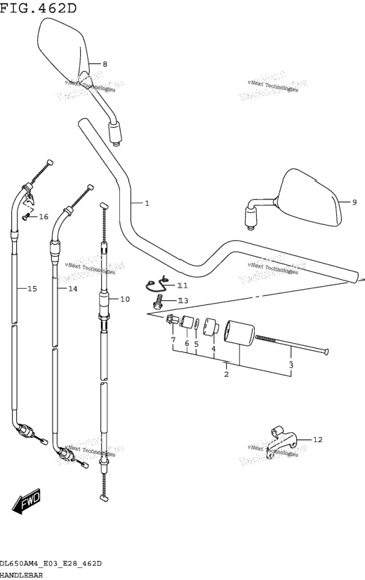Handlebar (Dl650xam4 E03)