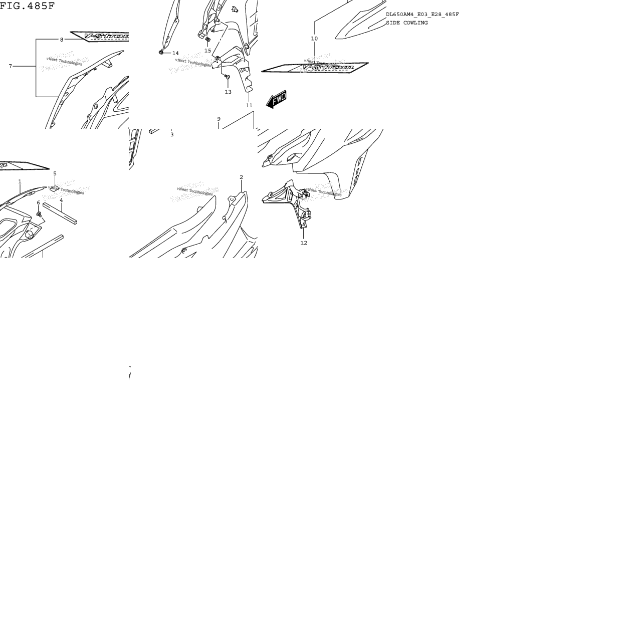 Side Cowling (Dl650xam4 E33)