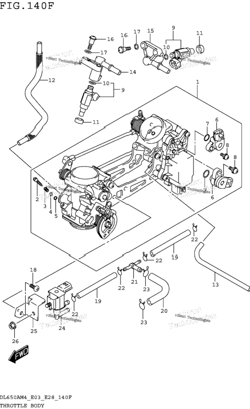 Throttle Body (Dl650xam4 E33)
