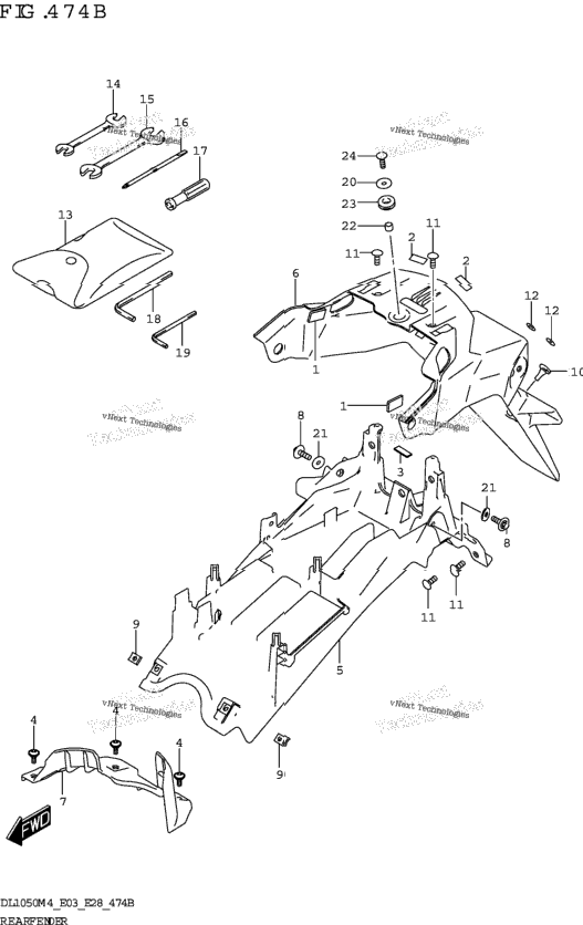 Rear Fender (Dl1050rj)
