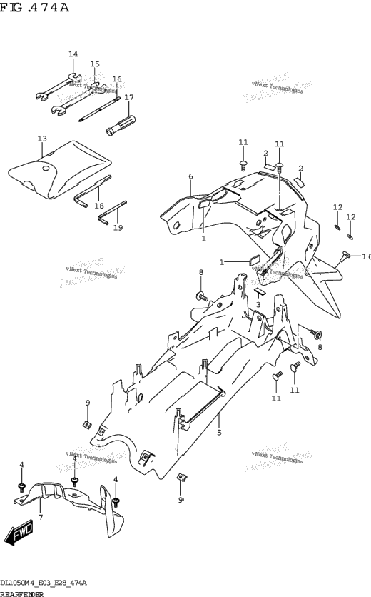 Rear Fender (Dl1050rr)
