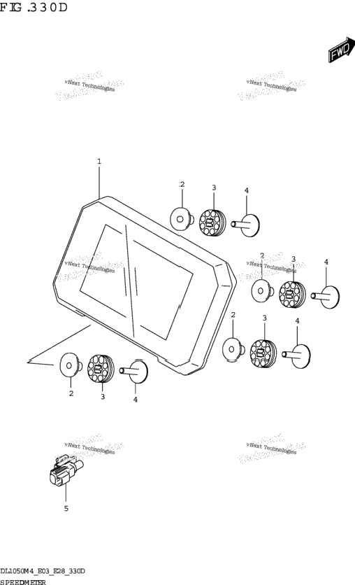 Speedometer (Dl1050rj:E28)