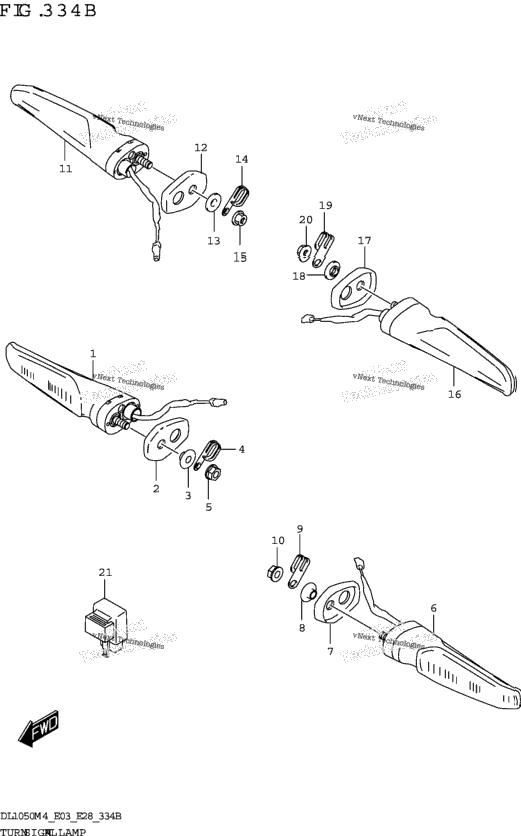 Turnsignal Lamp (Dl1050rr)