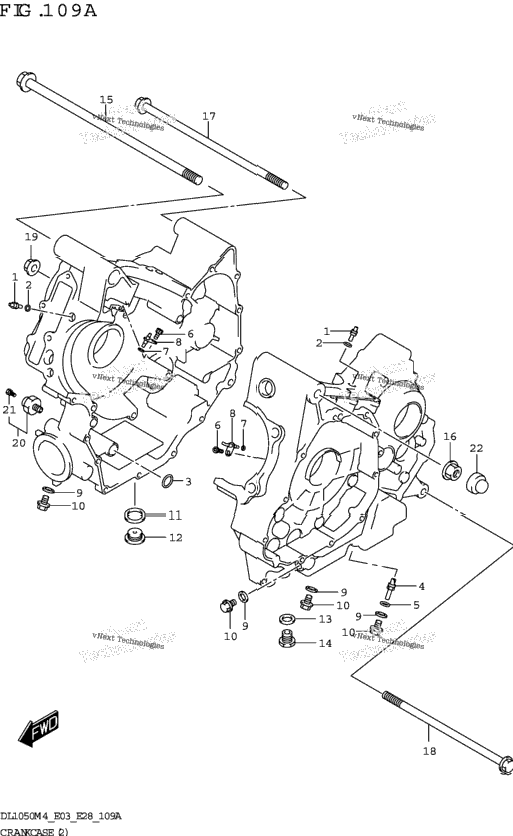 Crankcase (2) (Dl1050rr)