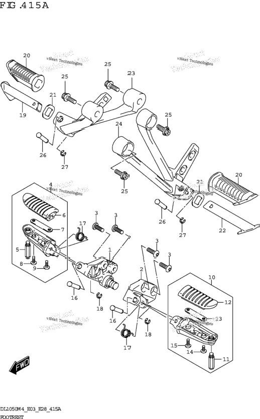 Footrest (Dl1050rr)