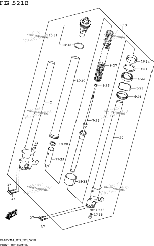 Front Fork Damper (Dl1050rj)