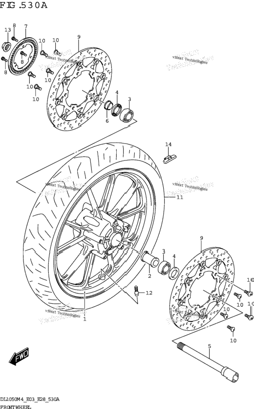 Front Wheel (Dl1050rr)