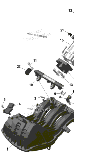 Rotax - Air Intake Manifold And Throttle Body