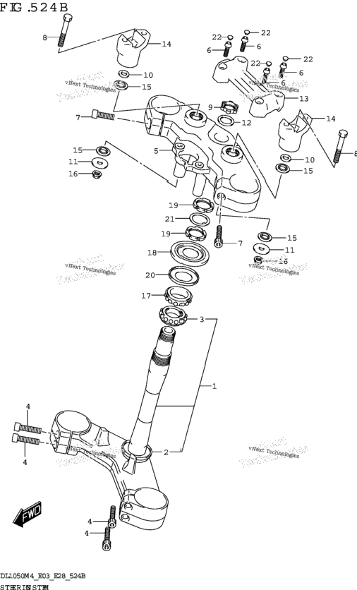 Steering Stem (Dl1050rj)