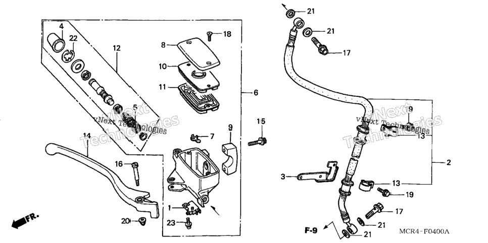 Front Brake Master Cylinder